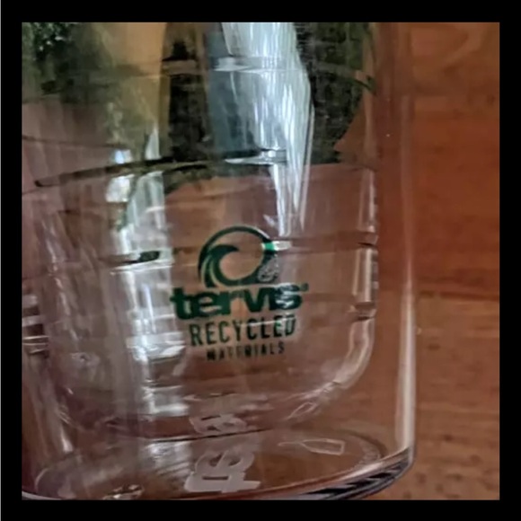 Tervis Tumbler Green Leaves Recycled 16 Oz Brown Lid Go Green Save The Earth - Picture 7 of 11